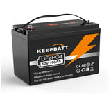 12V 100AH LiFePO4 Pacco batteria ricaricabile con BMS per barca RV US EU Tax Free