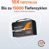 12V 100AH LiFePO4 Pacco batteria ricaricabile con BMS per barca RV US EU Tax Free