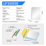 KEEPBATT LP102030 Batteria LiPo 3,7 V 500 mAh Batteria ai polimeri di litio ricaricabile