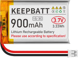 KEEPBATT Batteria LiPo 603450 da 3,7 V 900 mAh, ricaricabile 1S 3C con doppia batteria, PCB, connettore Micro PH2.0, per IoT, PDA, Telecamera, GPS, Sviluppo Smart