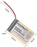 Batteria LiPo 103665 da 3,7 V 3000 mAh, ricaricabile 1S 3C con PCB per scheda di sviluppo Arduino ESP32