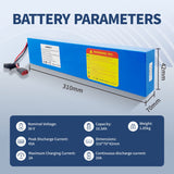 KEEPBATT Batteria al litio ad alte prestazioni da 36 V e 10,5 Ah per scooter: lunga durata, ricarica rapida, sicura e durevole.