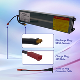 KEEPBATT Batteria sostitutiva agli ioni di litio ad alte prestazioni da 36 V e 7,8 Ah per monopattino elettrico M365