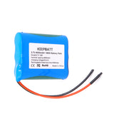 KEEPBATT 18650 Batteria ricaricabile agli ioni di litio 3.7v 6000mAh  1S3P