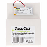 3,7V 400mAh Li-Polymer Batteria per Cardo Rider Q1/Scala Rider Q3, Sostituisce WW452050PL, WW452050PL_C