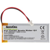 3,7V 400mAh Li-Polymer Batteria per Cardo Rider Q1/Scala Rider Q3, Sostituisce WW452050PL, WW452050PL_C