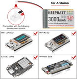 Batteria LiPo 103665 da 3,7 V 3000 mAh, ricaricabile 1S 3C con PCB per scheda di sviluppo Arduino ESP32