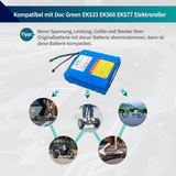 36V 7,5Ah Batteria sostitutiva per scooter elettrico Doc Green EKS33 EKS66 EKS77