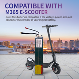 KEEPBATT Batteria sostitutiva agli ioni di litio ad alte prestazioni da 36 V e 10,5 Ah per monopattino elettrico M365