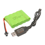 KEEPBATT 6V 2400mAh AA NiMH Batteria ricaricabile con caricatore USB