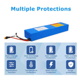 KEEPBATT 36v 5.2Ah Batteria Sostitutiva per Doc Green ESA 800 CE E Scooter