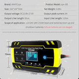 Anhtczyx 12v24v Caricabatteria al piombo-acido Caricabatteria per auto per batteria moto AGM
