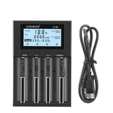 Caricabatterie UT4 Per Batterie Li-Ion / IMR / INR NI-MH / NI-Cd A AA AAA AAAA C SC D LiFePO4