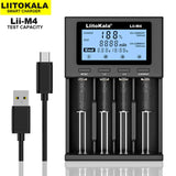 Caricabatterie UT4 Per Batterie Li-Ion / IMR / INR NI-MH / NI-Cd A AA AAA AAAA C SC D LiFePO4