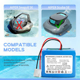 Batteria di Ricambio Compatibile per Aiper Scuba SE – 10.8V 3000mAh HYY0345238