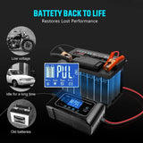 20A 12V/24V Lifepo4 Lithium AGM Gel Caricabatteria Intelligente,Manutentore Per Motocicletta Per Auto, Tosaerba