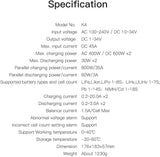 K4 ISDT Lipo Caricabatteria AC 400W DC 600WX2 Caricatore Balance Scaricatore per la Vita Lilon LiPo 1-8S LiHv Pb NiMH RC Batteria Batterie