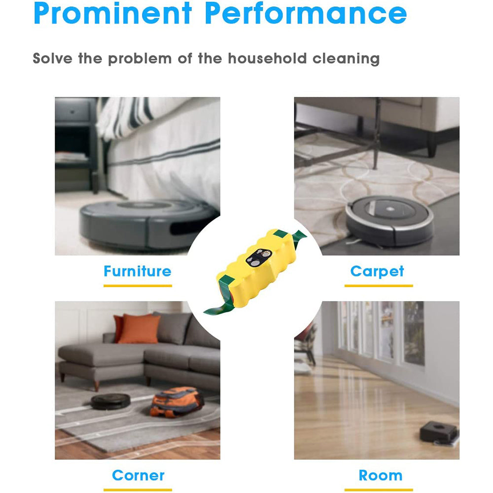 Per iRobot Roomba 500 600 700 800 Serie 14,4 V 3500 mAh Ni-MH Sostituzione  della batteria