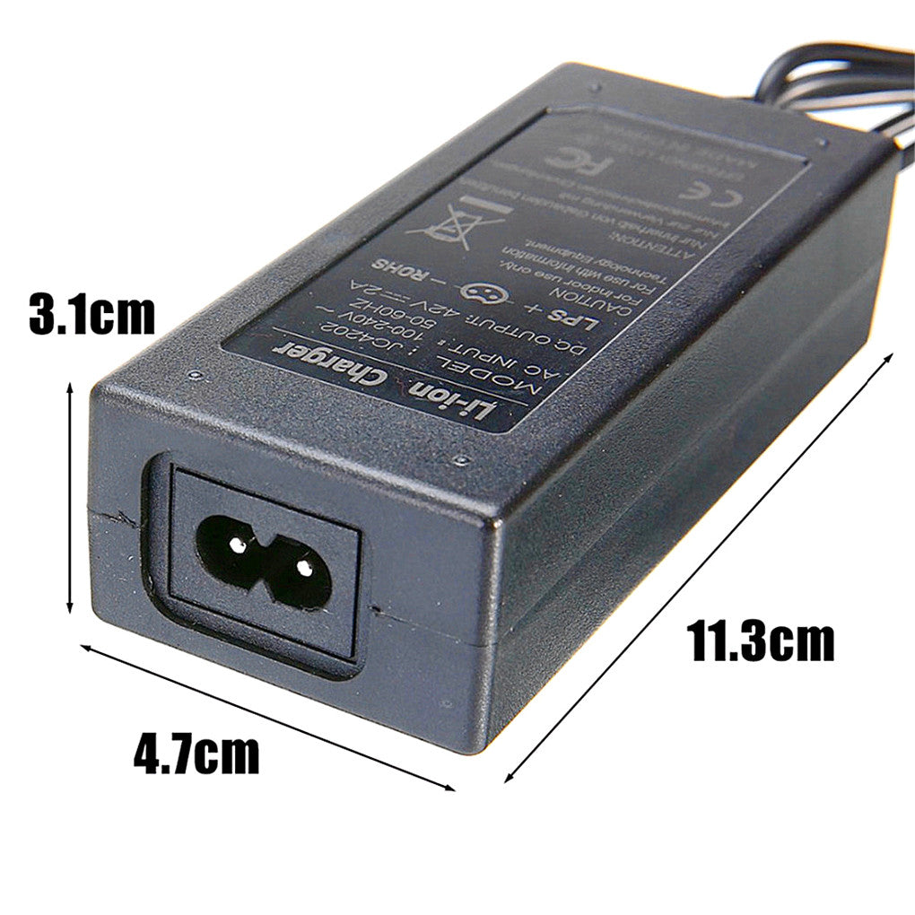 YANGUN Caricatore Monopattino Elettrico, 42V 2A Caricabatteria per Scooter con 6 Connettori, Caricatore Universale per Hoverboard, Scooter Elettrico, Bici Equilibrata, Scooter Xiaomi, Drifting Board YANGUN Caricatore Monopattino Elettrico, 42V 2A Caricabatteria per Scooter con 6 Connettori, Caricatore Universale per Hoverboard, Scooter Elettrico, Bici Equilibrata, Scooter Xiaomi, Drifting Board