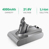 Dyson V6 dc58 dc59 dc61 dc62 dc72 dc74 Animal sv03 sv04 sv05 sv06 sv07 sv09 595 650 21,6 V 4000 mAh