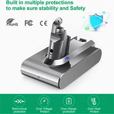 Dyson V6 dc58 dc59 dc61 dc62 dc72 dc74 Animal sv03 sv04 sv05 sv06 sv07 sv09 595 650 21,6 V 4000 mAh