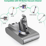 Dyson V6 dc58 dc59 dc61 dc62 dc72 dc74 Animal sv03 sv04 sv05 sv06 sv07 sv09 595 650 21,6 V 4000 mAh