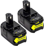 Ryobi P108 RB18L50 RB18L40 RB18L25 RB18 2 batterie P108 Batteria tampone al litio 18V 6Ah