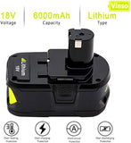 Ryobi P108 RB18L50 RB18L40 RB18L25 RB18 2 batterie P108 Batteria tampone al litio 18V 6Ah