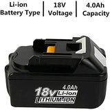 2 batterie di ricambio bl1840B 18V 4.0Ah agli ioni di litio, indicatore LED Makita bl1840B bl1850B