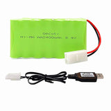 Batteria RC da 8,4 V 2400 mAh, batteria ricaricabile NI-MH AA