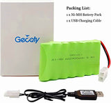 Batteria RC da 8,4 V 2400 mAh, batteria ricaricabile NI-MH AA