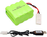 Batteria Ni-MH da 9,6 V, pacco batterie AA ricaricabile da 2400 mAh,