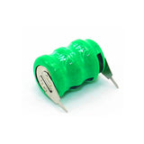 3 * Batteria di backup dati PLC ricaricabile a pulsante 3PS Ni-MH 3.6V 40MAH con capocorda a 2 pin