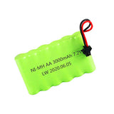 7.2 V 3000 mAh 2800 mAh SM-2P batteria Ni-MH telecomando elettrico per barche, auto e camion giocattolo