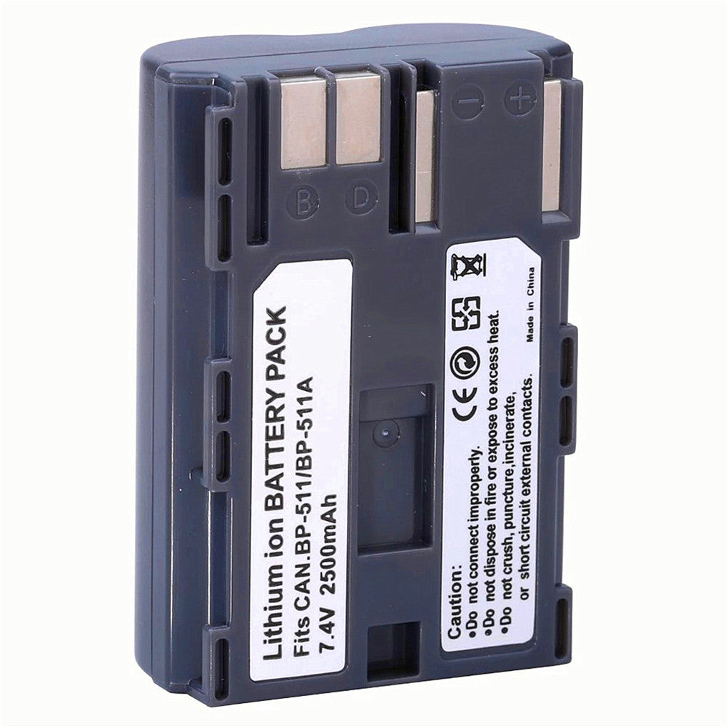 Fosmon 2 Batterie Canon BP-511/BP-512 2200mAh – Ricambio Per EOS 10D, 20D, 30D, 40D, 50D, 5D, PowerShot G1-G6
