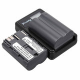 2 pacchi di batterie bp-511 bp-511A e caricatore LCD USB per Canon EOS 5d d60