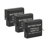 La batteria da 1250 mAh è adatta per gli accessori della batteria della fotocamera Gopro Hero 5 Go Pro Hero7 ahdbt 501