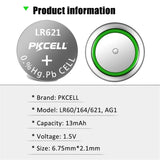 200 pz/20 carte AG1 Batteria a bottone 1.5V Batteria a bottone alcalina per orologio ag1 364 sr621 sr60 Batteria sr60l