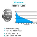 60PCS Batteria a bottone per orologio a 6 schede per batteria alcalina da 1,5 V per calcolatrice elettronica dell'orologio