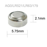 60PCS Batteria a bottone per orologio a 6 schede per batteria alcalina da 1,5 V per calcolatrice elettronica dell'orologio