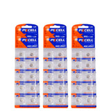 60PCS Batteria a bottone per orologio a 6 schede per batteria alcalina da 1,5 V per calcolatrice elettronica dell'orologio