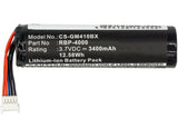 3.7V 3400mAh Scanner di codici a barre batteria per GM4100  GM4130 GM4400 GM4430 GBT4400 GBT4430 GM4100-BK-433Mhz RBP-GM40 Li-ion