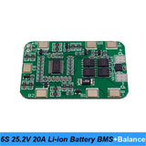 Scheda Batteria Al Litio 6S 25,2V 20A BMS Con Cacciavite 25V E Batteria Muscolare Per Pistole Da Massaggio 24V
