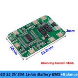Scheda Batteria Al Litio 6S 25,2V 20A BMS Con Cacciavite 25V E Batteria Muscolare Per Pistole Da Massaggio 24V