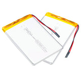 2 Pezzi 606090 3,7 V 5500 MAh Batteria Ai Polimeri Di Litio Con Modulo Di Ricarica PCB Protettivo