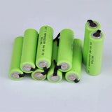 10 Pezzi Ni MH 1.2V 2500mAh AA Batterie Ricaricabili  Con Capicorda Di Saldatura