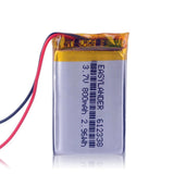 612338 3.7V 800mAh Batteria Li-Polymer Per MP4 GPS Toy Dvr570 FD6SG Hd50G TEXET Fhd 570 DVR 3gp Gmini HD50G