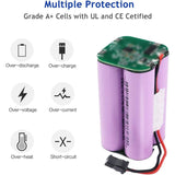14.4V 2600mAh Li-Ion Batteria Per Shark Shark ION Robot RV700, RV720, RV750, RV755