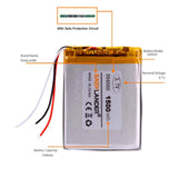 2pcs 504050 3.7V 3 Fili 1500MAH Polimero Batteria Al Litio GPS Mp3 Mp4 DVR Auto Treelogic TL-501 4Gb