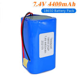 18650 Batteria Agli Ioni Di Litio 7.4V 2S2P 4400mAh Con Cavo PCB Veicolo Elettrico